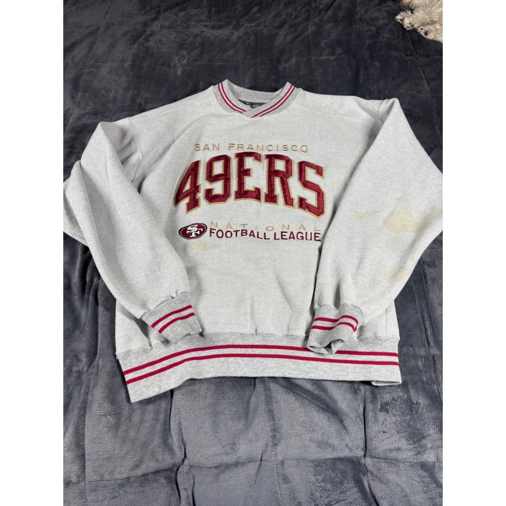Vintage Russell Athletic San Francisco 49ers Sweatshirt Gray Mens L Made in USA